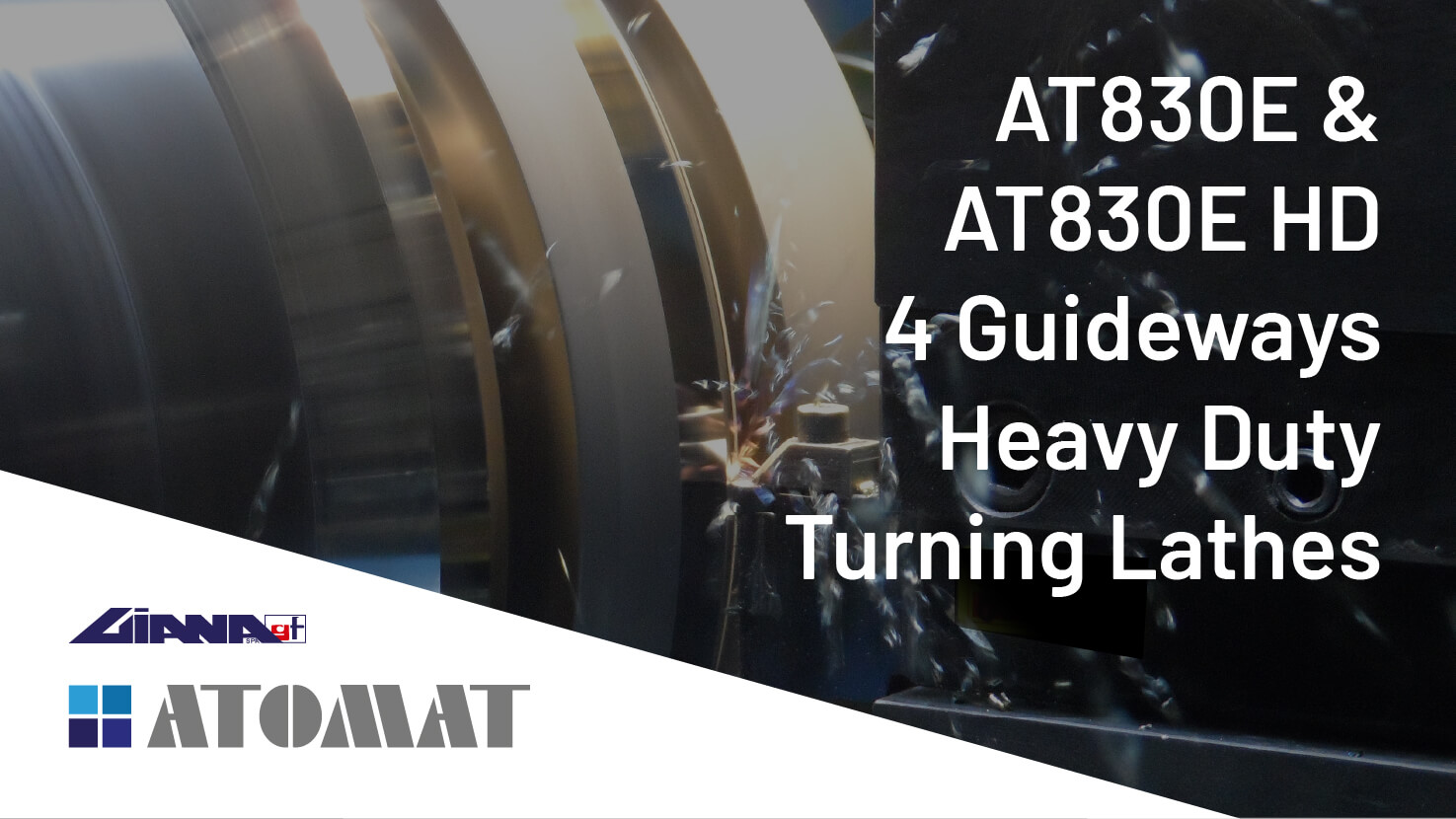 Atomat AT830E & AT830E HD 4 Guideways Heavy Duty Turning Lathes